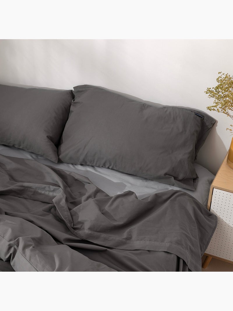 Federa per cuscino Basic "Happyfriday" Grigio - Kiabi
