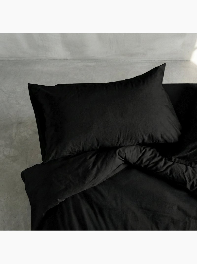 Federa per cuscino Basic "Happyfriday" Nero - Kiabi