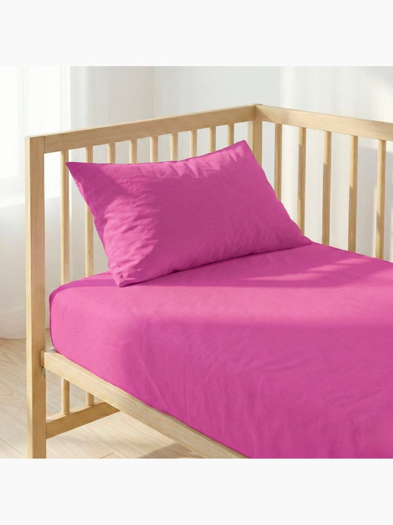 Federa per cuscino Basic "Happyfriday" Rosa fucsia - Kiabi