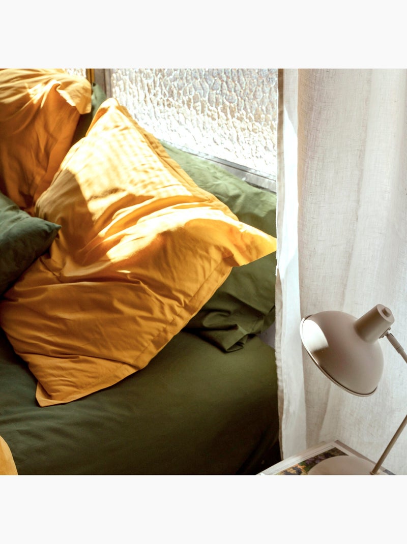 Federa per cuscino Basic "Happyfriday" Senape - Kiabi