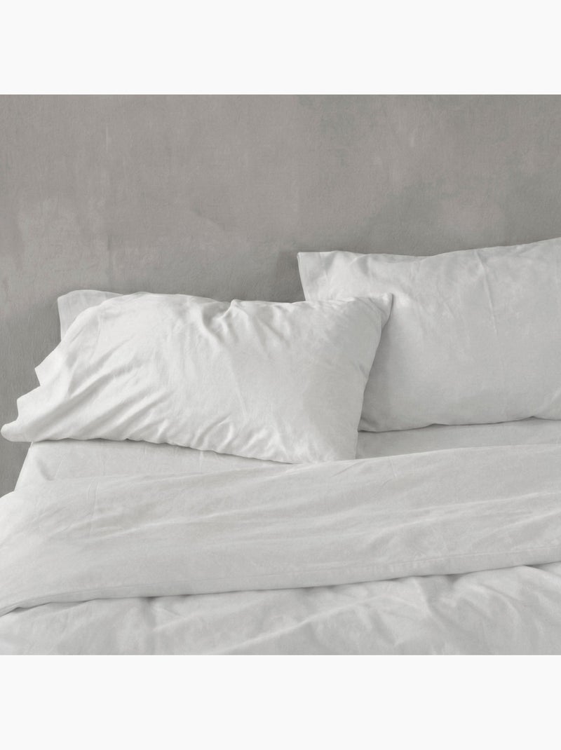 Federa per cuscino Basic percal "Happyfriday" Bianco - Kiabi