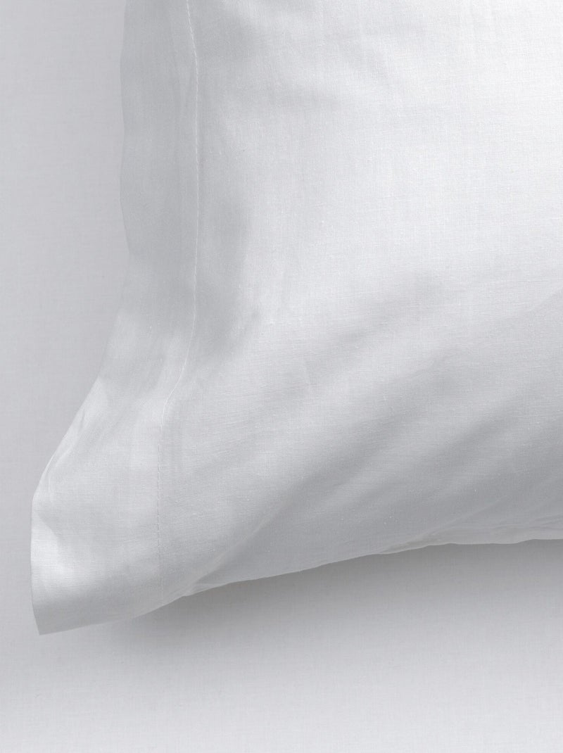 Federa per cuscino Basic percal "Happyfriday" Bianco - Kiabi
