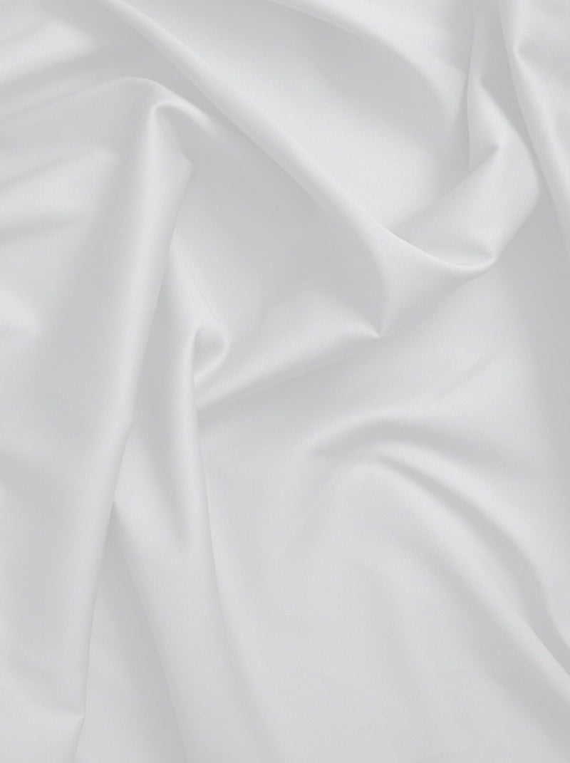 Federa per cuscino cilindrico 43x185 cm raso di cotone Bianco - Kiabi