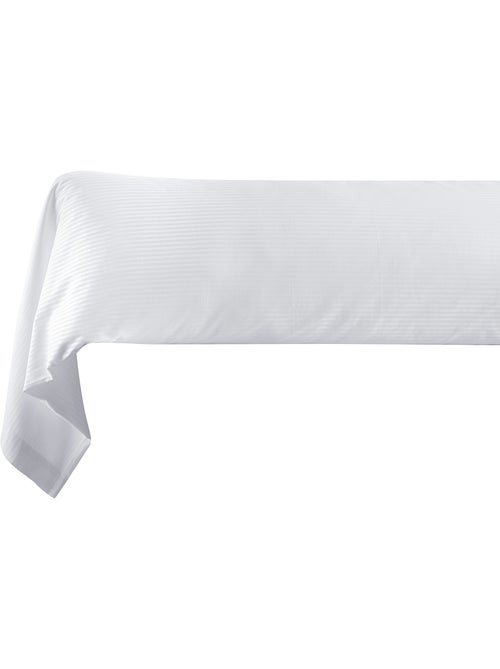 Federa per cuscino cilindrico 43x185 cm raso di cotone rigatino - Kiabi