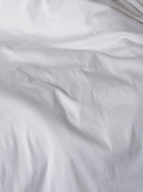 Federa per cuscino cilindrico 43x185 cm raso di cotone rigatino - Kiabi