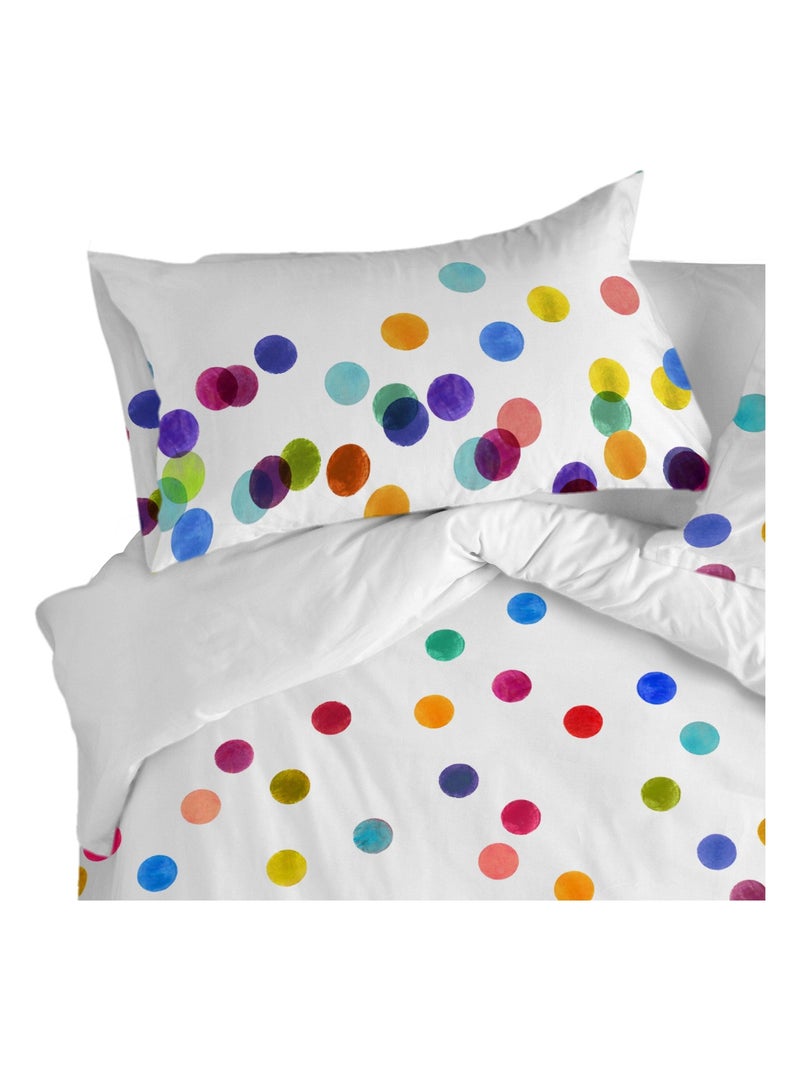 Federa per cuscino Confetti "Happyfriday" Bianco - Kiabi