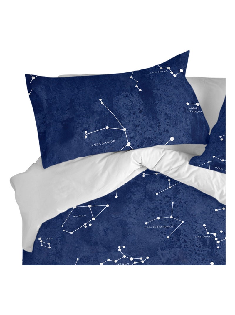 Federa per cuscino Cosmos "Happyfriday" Bianco - Kiabi