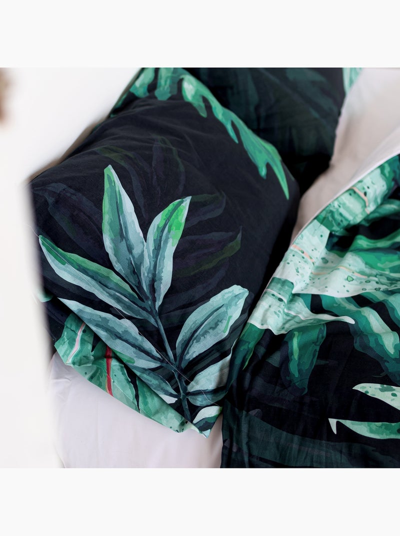 Federa per cuscino Ebony "Happyfriday" Nero Verde - Kiabi