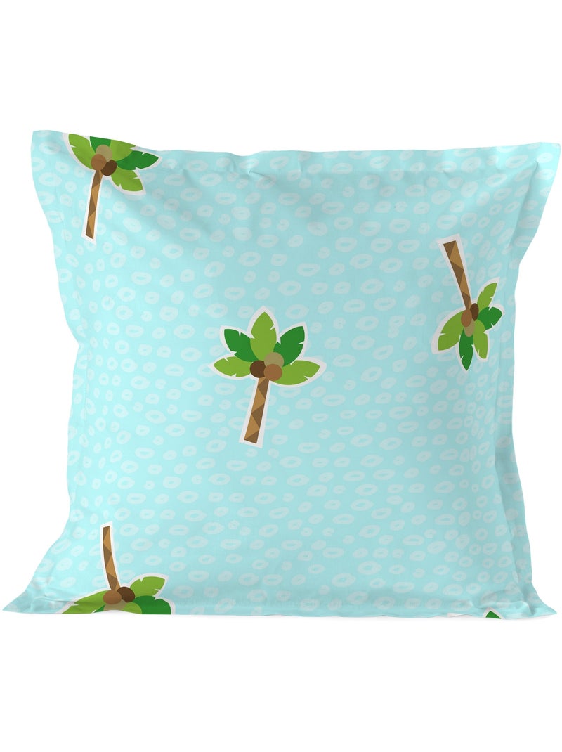 Federa per cuscino Hippo "Happyfriday" Blu Verde - Kiabi