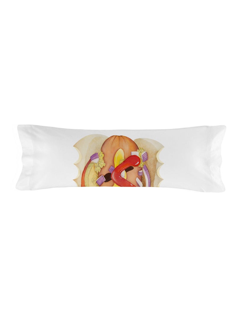 Federa per cuscino Hotdog "Happyfriday" Bianco - Kiabi