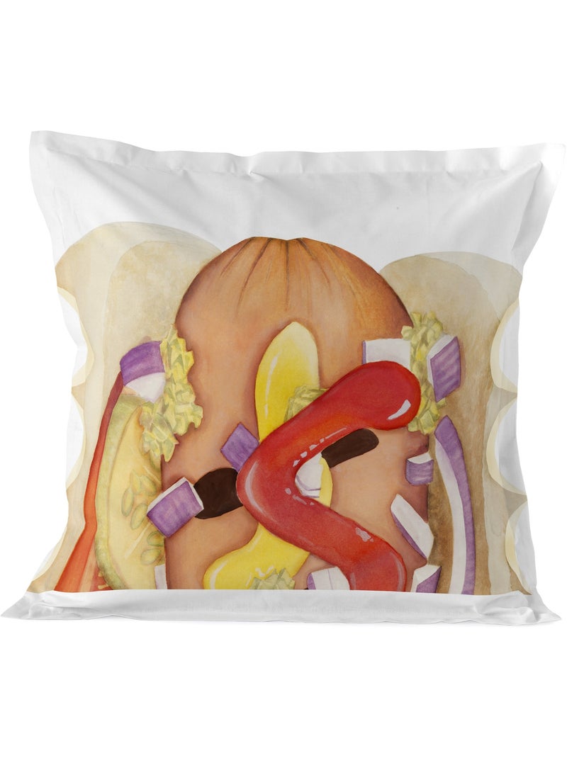 Federa per cuscino Hotdog "Happyfriday" Multicolore - Kiabi