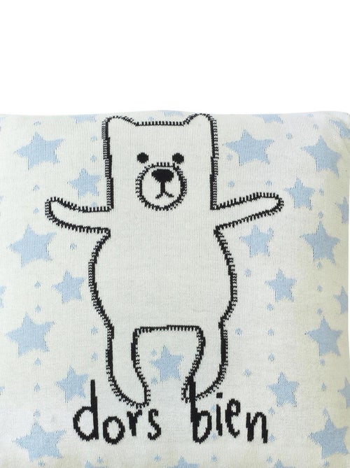 Federa per cuscino in cotone biologico lavorata a maglia | SEVIRA KIDS - Kiabi