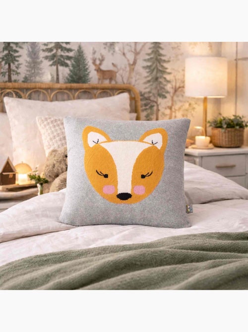 Federa per cuscino in cotone biologico lavorata a maglia | SEVIRA KIDS - Kiabi