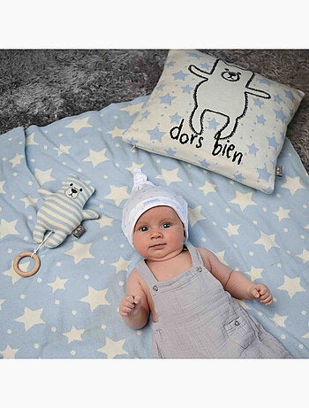 Federa per cuscino in cotone biologico lavorata a maglia | sevira kids | sevira kids