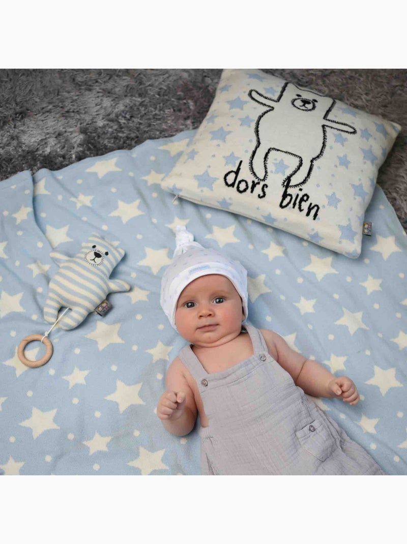 Federa per cuscino in cotone biologico lavorata a maglia | sevira kids | sevira kids Ecru - Kiabi
