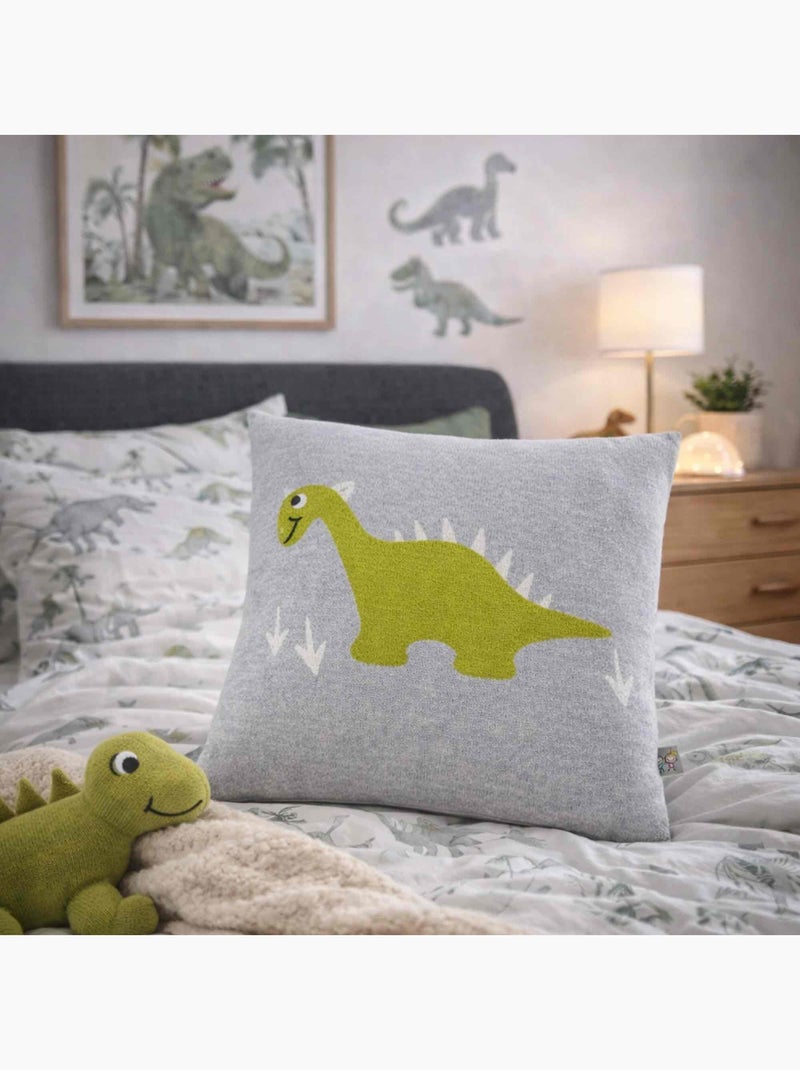 Federa per cuscino in cotone biologico lavorata a maglia | sevira kids | sevira kids Grigio - Kiabi