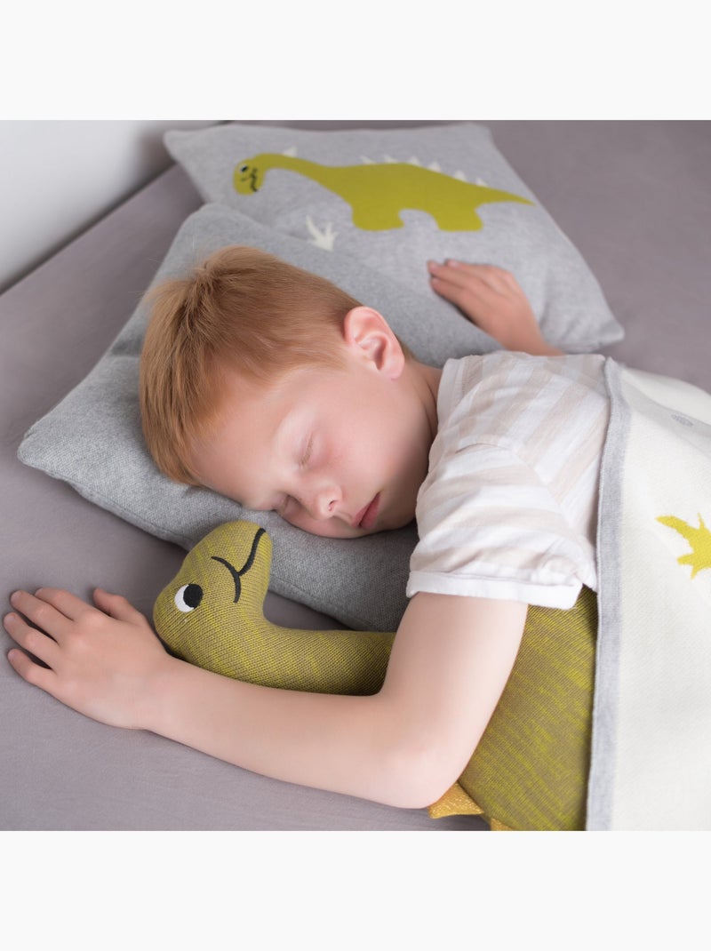 Federa per cuscino in cotone biologico lavorata a maglia | sevira kids | sevira kids Grigio - Kiabi