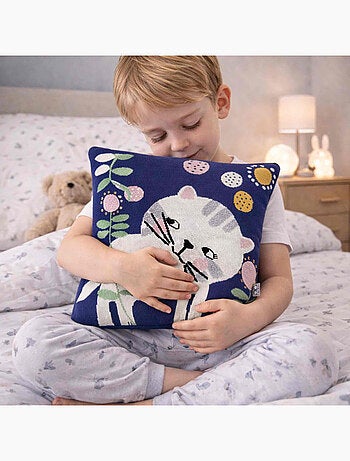 Federa per cuscino in cotone biologico lavorato a maglia | sevira kids | sevira kids