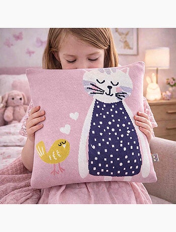 Federa per cuscino in cotone biologico lavorato a maglia | sevira kids | sevira kids