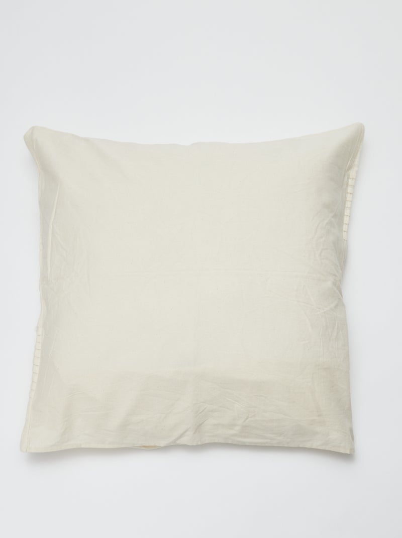 Federa per cuscino in garza di cotone - Kiabi Home BEIGE - Kiabi