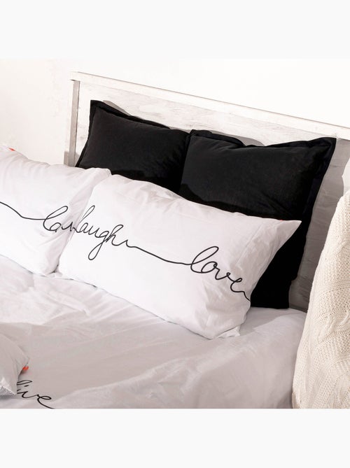 Federa per cuscino Live "Happyfriday" - Kiabi