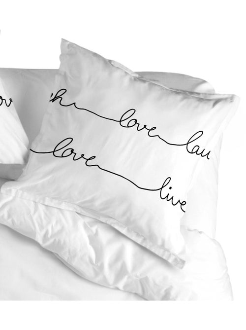 Federa per cuscino Live "Happyfriday" - Kiabi