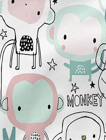 Federa per cuscino Macaque "Happyfriday