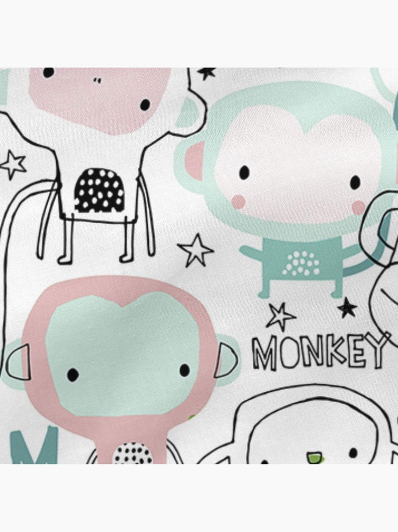 Federa per cuscino Macaque "Happyfriday" Multicolore - Kiabi