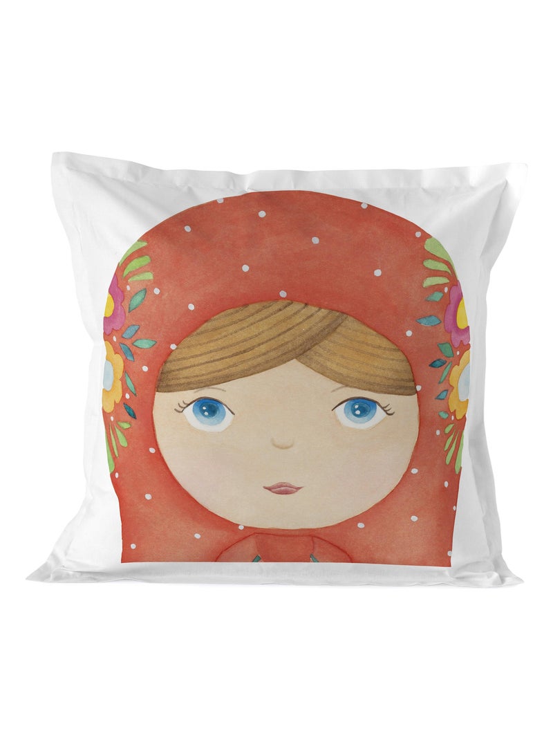 Federa per cuscino Matryoshka "Happyfriday" Bianco - Kiabi