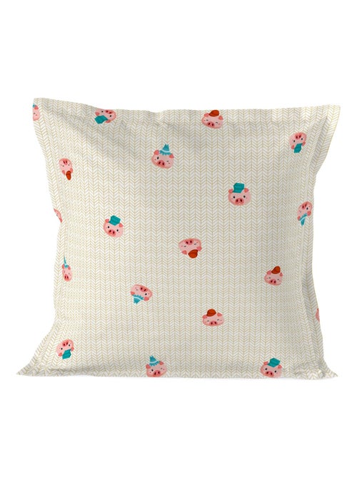Federa per cuscino Piggys "Happyfriday" - Kiabi