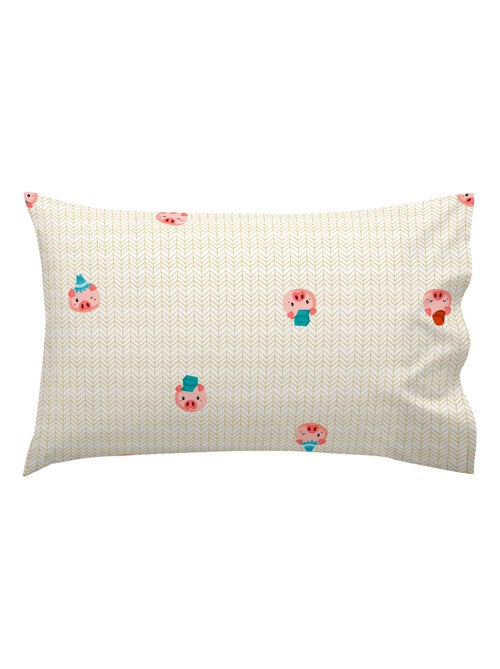 Federa per cuscino Piggys "Happyfriday" - Kiabi