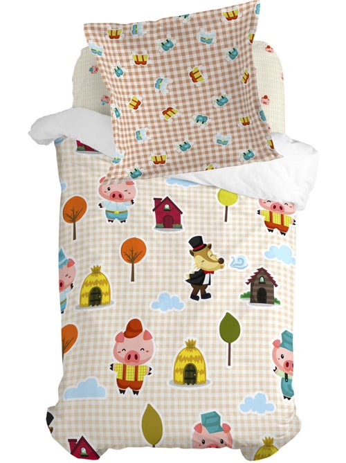 Federa per cuscino Piggys vichy "Happyfriday" - Kiabi Federa per cuscino Piggys vichy "Happyfriday" - Kiabi
