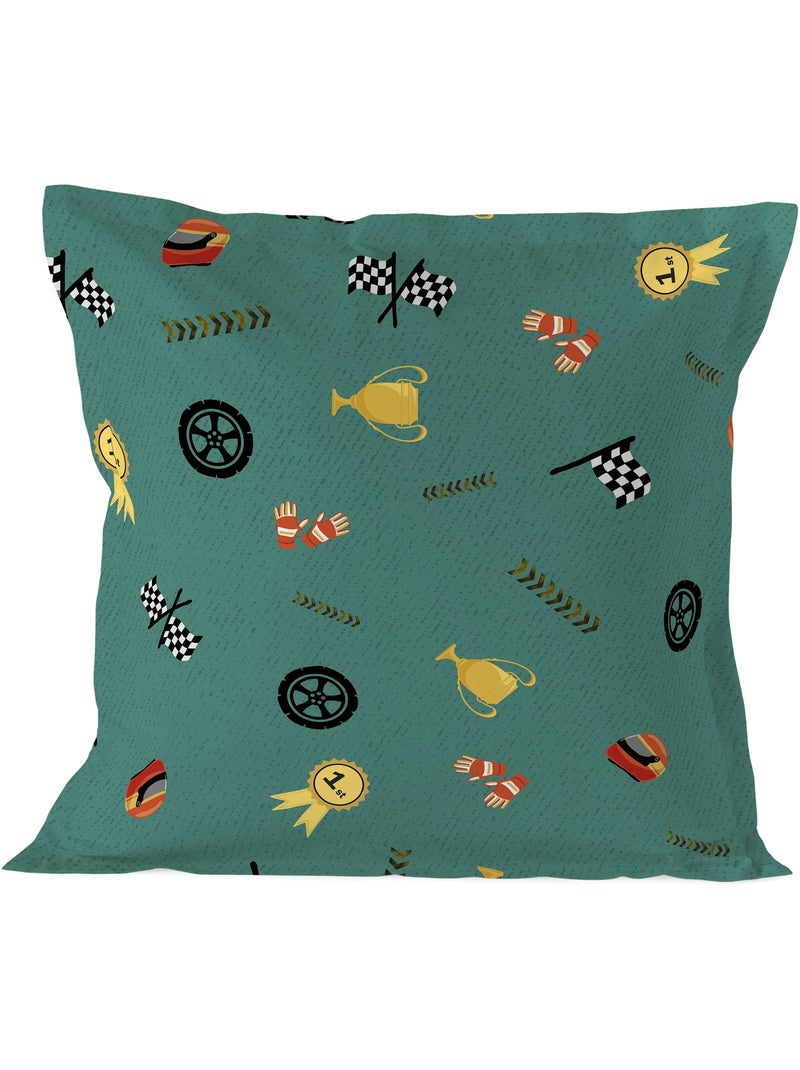 Federa per cuscino Racer car "Happyfriday" Multicolore - Kiabi