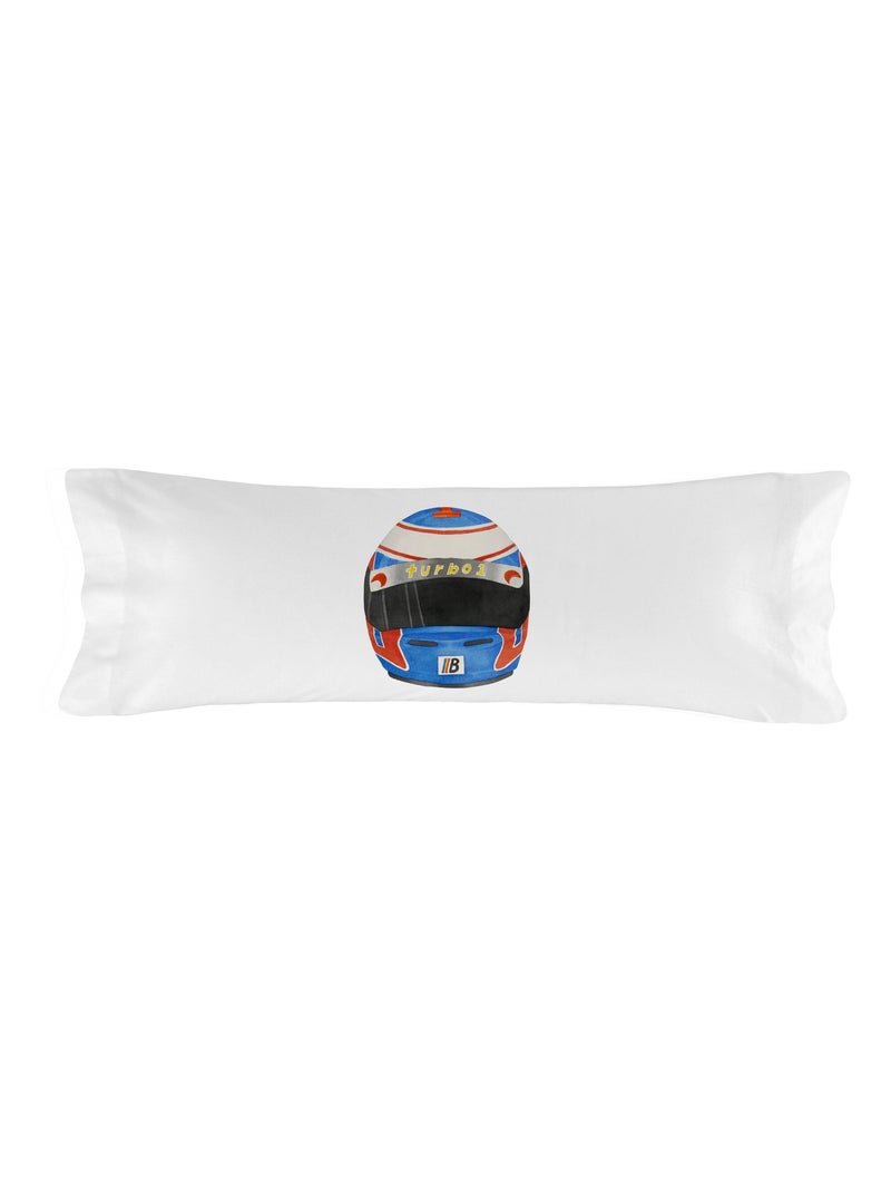 Federa per cuscino Racer "Happyfriday" Bianco - Kiabi