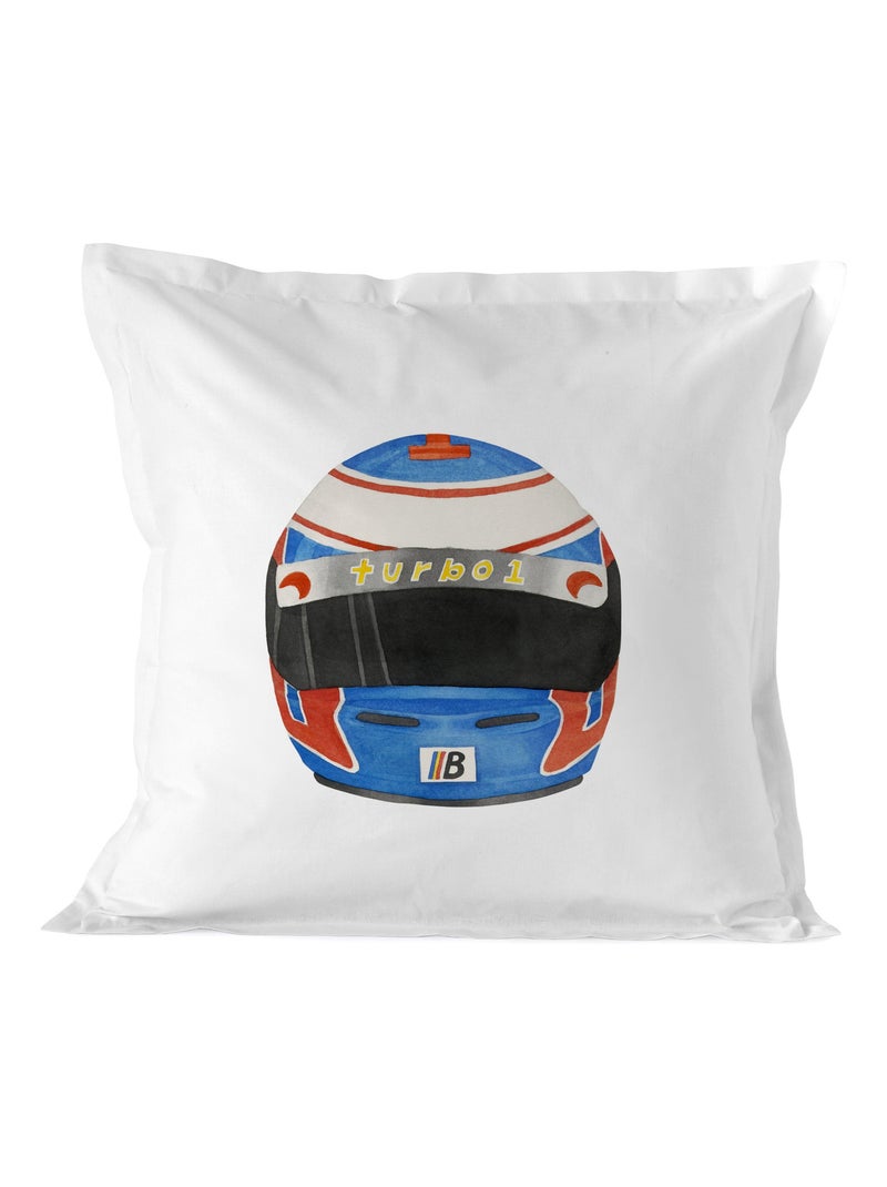 Federa per cuscino Racer "Happyfriday" Bianco - Kiabi
