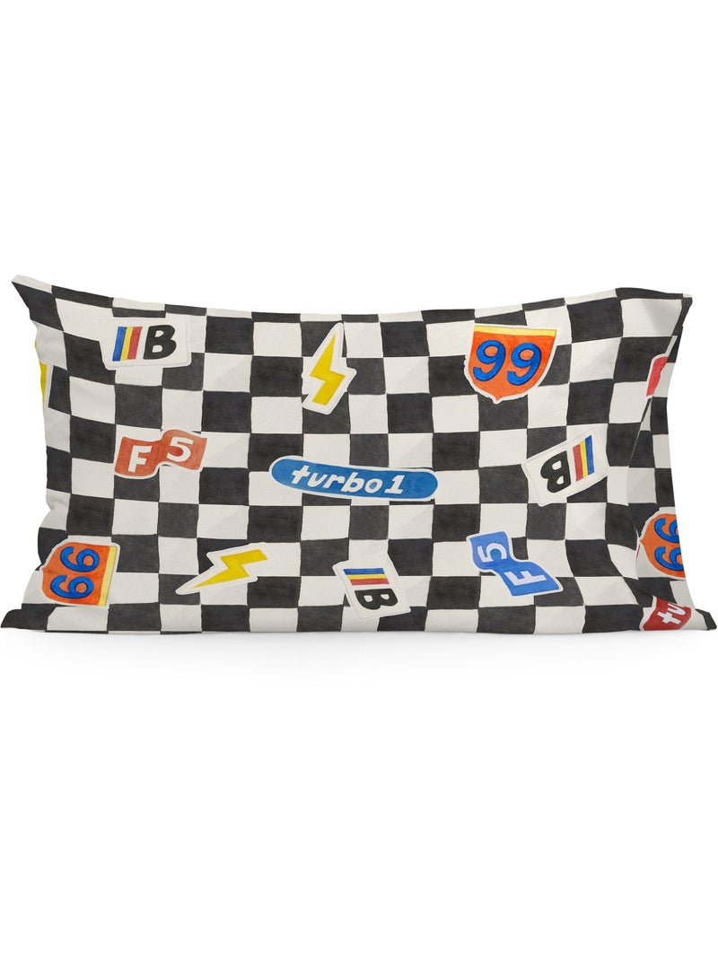 Federa per cuscino Racer "Happyfriday" Multicolore - Kiabi