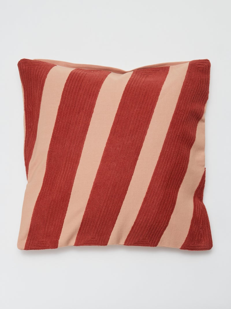 Federa per cuscino ricamata - Kiabi Home ROSSO - Kiabi