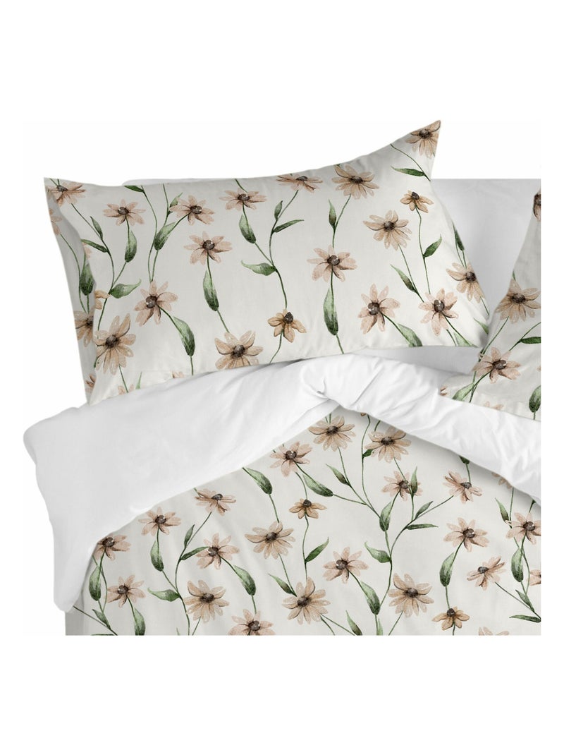 Federa per cuscino Tinny bloom "Happyfriday" Bianco - Kiabi