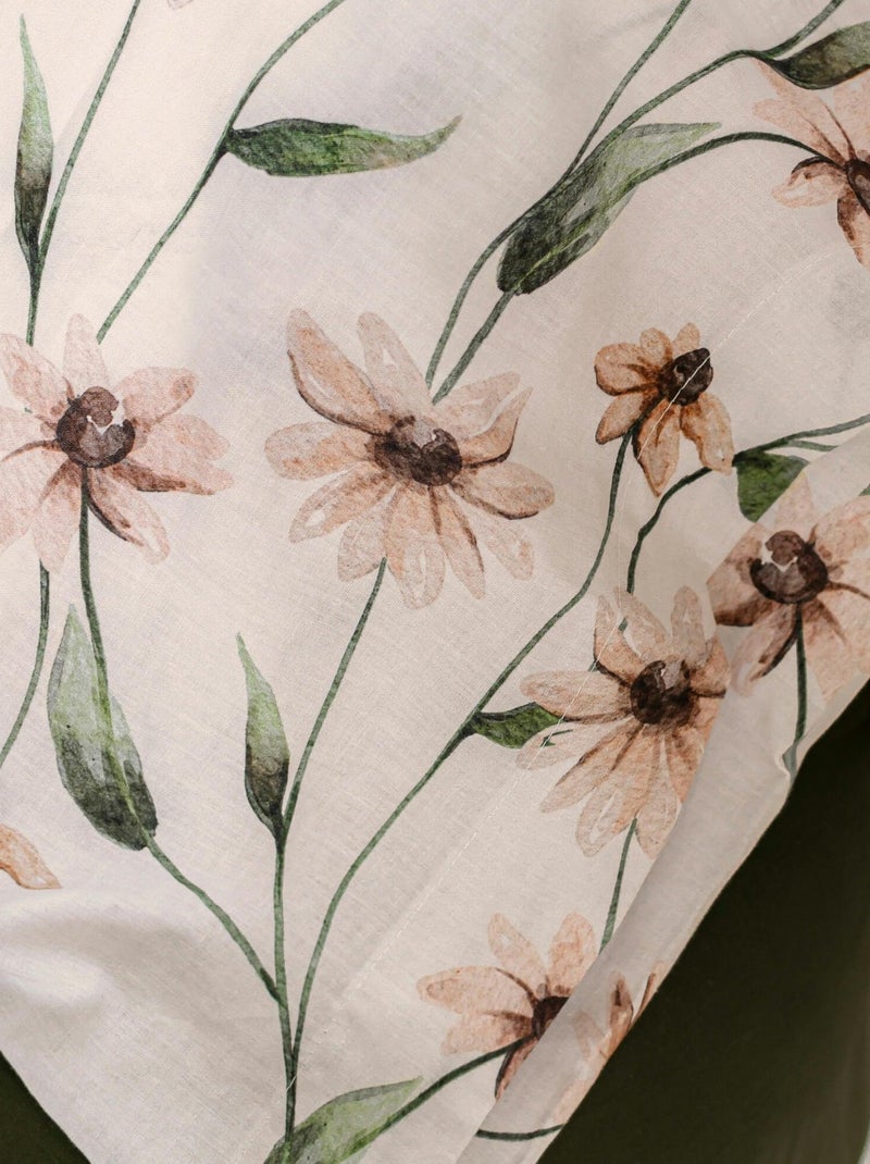 Federa per cuscino Tinny bloom "Happyfriday" Bianco - Kiabi