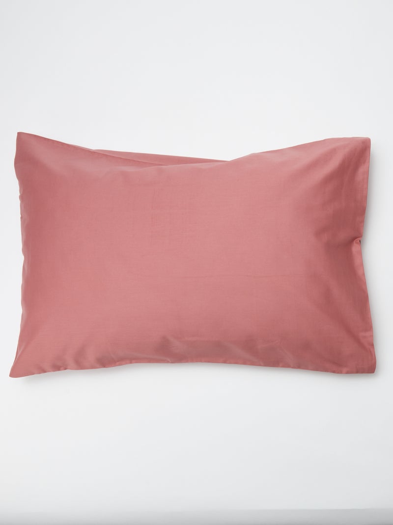 Federa per cuscino tinta unita - 50 x 80 cm circa Rosa - Kiabi