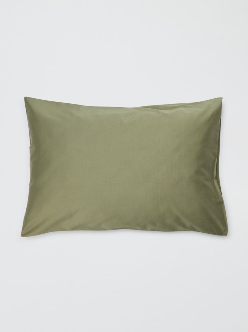 Federa per cuscino tinta unita - 50 x 80 cm circa Verde - Kiabi