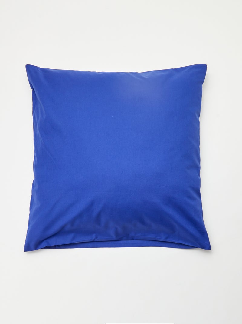 Federa per cuscino tinta unita - Kiabi Home BLU - Kiabi