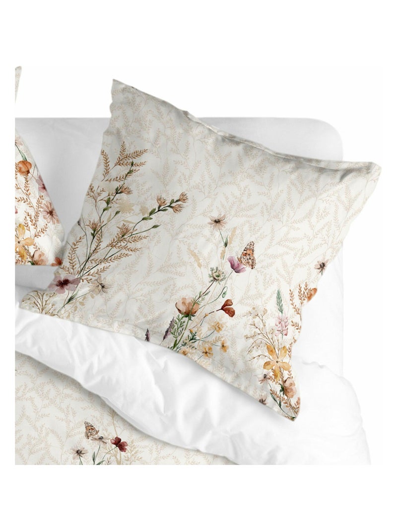 Federa per cuscino Wild flowers "Happyfriday" Bianco - Kiabi