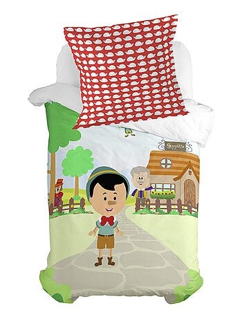 Federa per cuscino Wooden puppet "Happyfriday