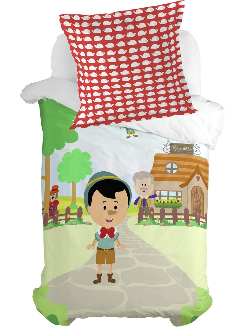Federa per cuscino Wooden puppet "Happyfriday" Multicolore - Kiabi
