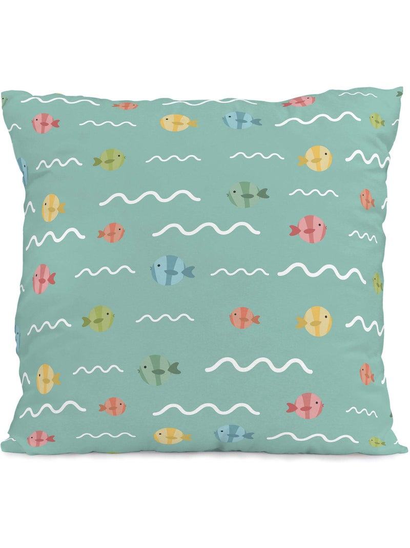 Federa per cuscino World map "Happyfriday" Multicolore - Kiabi