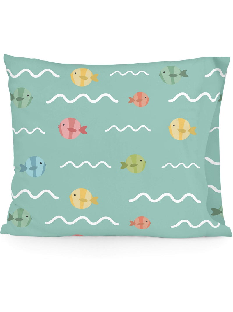 Federa per cuscino World map "Happyfriday" Multicolore - Kiabi
