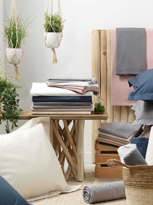 Federe per cuscini cilindrici in percalle di cotone LIA PROMO LINGE - Kiabi