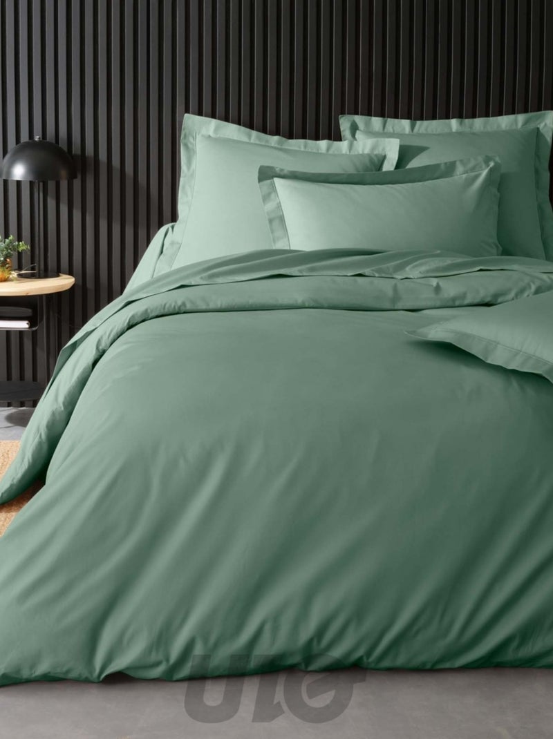 Federe per cuscini cilindrici in percalle di cotone Percale Douceur d'Intérieur Verde salvia - Kiabi