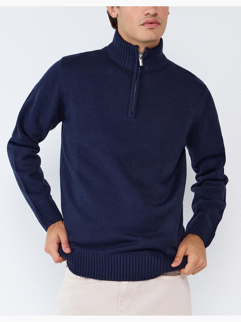 Felpa a collo alto, mo fashion Blu - Kiabi